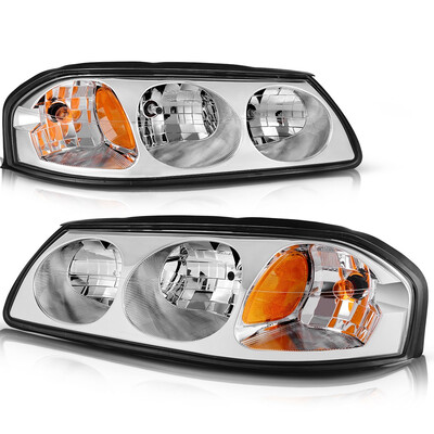 For 00-05 Chevy Impala Chrome Clear Amber Headlights Headlamps Assembly Pair Set1 Year Warranty
For 00-05 Chevy Impala Chrome Clear Amber Headlights Headlamps Assembly Pair Set1 Year Warranty