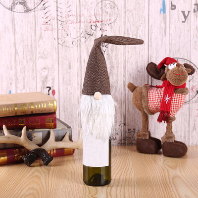 Toponeto Christmas Accessories Set Wine Bottle Cover Santa Doll Family Dinner Decor Brown
Toponeto Christmas Accessories Set Wine Bottle Cover Santa Doll Family Dinner Decor Brown