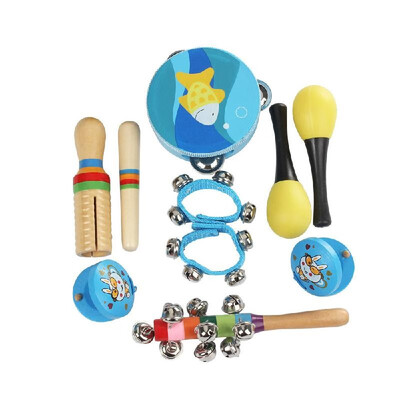 10pcsset Musical Toys Percussion Instruments Band Rhythm Kit Including Tambourine Maracas Castanets Handbell Wooden Guiro for Kid
10pcsset Musical Toys Percussion Instruments Band Rhythm Kit Including Tambourine Maracas Castanets Handbell Wooden Guiro for Kid