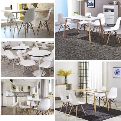Siaonvr Mid Century Modern Style Chair Wood Legs Dining Room Chair Plastic Seat Set of 4
Siaonvr Mid Century Modern Style Chair Wood Legs Dining Room Chair Plastic Seat Set of 4