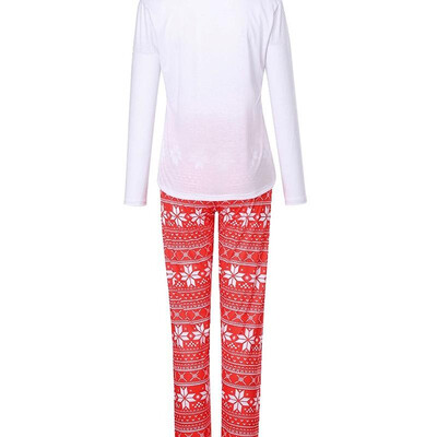 Christmas Family Women Pajamas Sets Deer Snow Printed Long Sleeve Top Trousers Xmas Sleepwear Nightwear Outfits White
Christmas Family Women Pajamas Sets Deer Snow Printed Long Sleeve Top Trousers Xmas Sleepwear Nightwear Outfits White