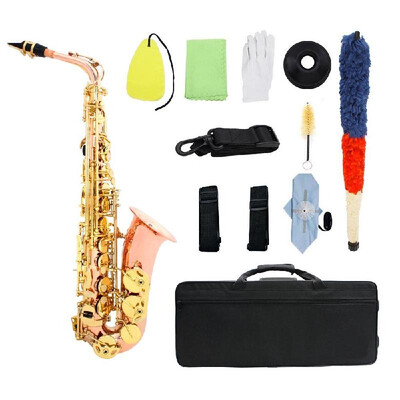 Dual-color Eb Alto Saxophone Sax Phosphor Copper Woodwind Instrument with Carry Case Gloves Cleaning Cloth Brush Sax Strap Mute Mo
Dual-color Eb Alto Saxophone Sax Phosphor Copper Woodwind Instrument with Carry Case Gloves Cleaning Cloth Brush Sax Strap Mute Mo