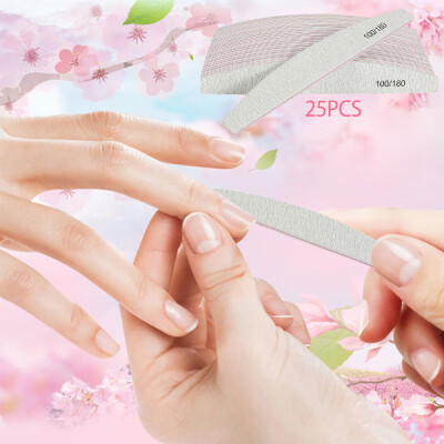 25pcslot Nail File 100180 Beads Half Moon Nail Polisher Polisher Blocks Professional Finger Care Manicure Tools
25pcslot Nail File 100180 Beads Half Moon Nail Polisher Polisher Blocks Professional Finger Care Manicure Tools
