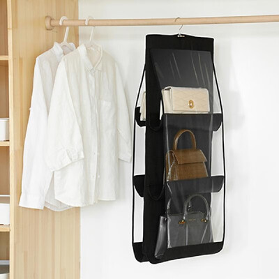 Handbag hanging closet organizer transparent 6 pockets toy door wall storage bag hanging closet organizer
Handbag hanging closet organizer transparent 6 pockets toy door wall storage bag hanging closet organizer