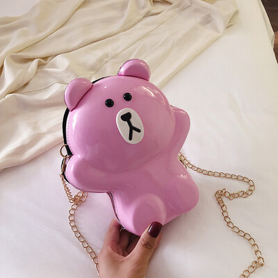 2019 new cartoon cute little bear girl casual shoulder Messenger bag hard shell fashion wild chain cosmetic bag
2019 new cartoon cute little bear girl casual shoulder Messenger bag hard shell fashion wild chain cosmetic bag