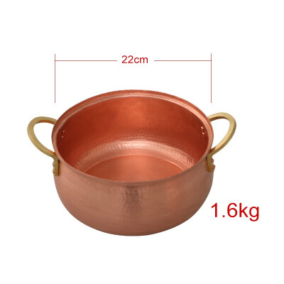 Copper handmade soup pot copper hot pot gelatin jam pot electromagnetic gas universal copper pot
Copper handmade soup pot copper hot pot gelatin jam pot electromagnetic gas universal copper pot