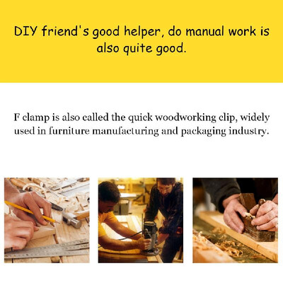 Multifunctional 120 Degree Adjustable Quick Grip Clamp Woodworking F Clamp 95x 100160200250300mm Manual Tool
Multifunctional 120 Degree Adjustable Quick Grip Clamp Woodworking F Clamp 95x 100160200250300mm Manual Tool