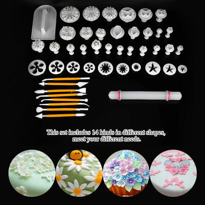 Greensen 14 Kinds 46PCS Fondant Cutters Molds Cookies DIY Cake Decoration Pastry Baking Decor Tool
Greensen 14 Kinds 46PCS Fondant Cutters Molds Cookies DIY Cake Decoration Pastry Baking Decor Tool