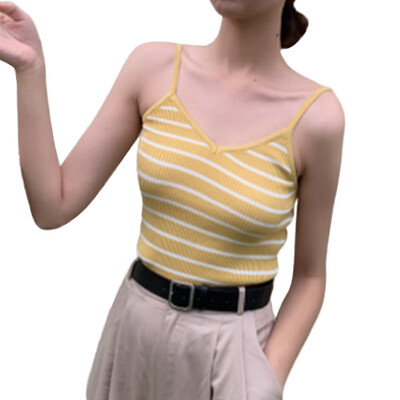 crop top women Summer Fashion Concise Sweet All-match Sexy Striped Sleeveless Slim Fit Camisoles
crop top women Summer Fashion Concise Sweet All-match Sexy Striped Sleeveless Slim Fit Camisoles