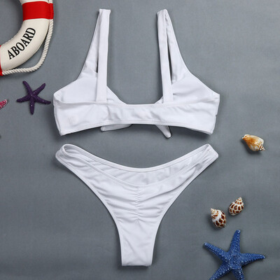 Roseonmyhand Women Knotted Padded Thong Bikini Mid Waisted Scoop Swimsuit Beach Swimwear
Roseonmyhand Women Knotted Padded Thong Bikini Mid Waisted Scoop Swimsuit Beach Swimwear