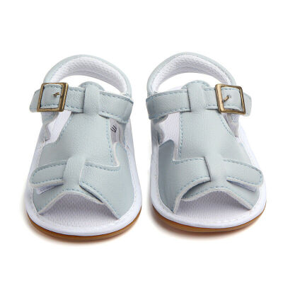 

Summer Baby Kids Boy Girl Cute Leather Sandals Soft Sole Anti-slip Crib Shoes