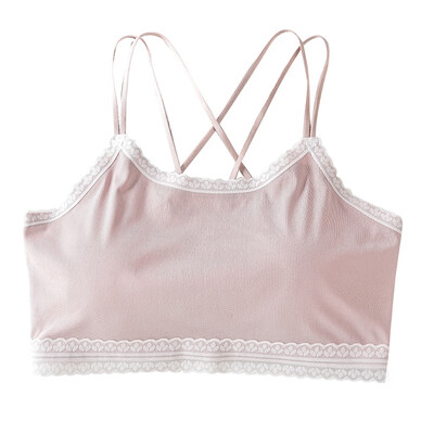 Sexy Camisole Thread Bra One-Piece Underwear Lace Stitching Solid Color Sports Tube Top
Sexy Camisole Thread Bra One-Piece Underwear Lace Stitching Solid Color Sports Tube Top
