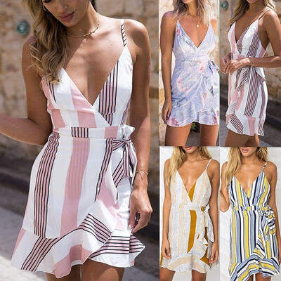 Women Summer Ruffle Beach Casual Party Evening Dresses Cocktail Short Mini Dress
Women Summer Ruffle Beach Casual Party Evening Dresses Cocktail Short Mini Dress