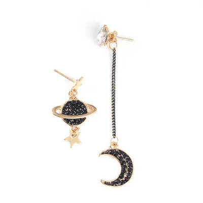 Unique Asymmetric Rhinestone Moon Saturn Pendants Earring Ear Stud for Students Women Girls
Unique Asymmetric Rhinestone Moon Saturn Pendants Earring Ear Stud for Students Women Girls