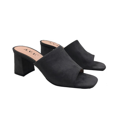 AVY 2019 summer new retro style simple&fashionable Muller high heel one foot female sandals 7590
AVY 2019 summer new retro style simple&fashionable Muller high heel one foot female sandals 7590