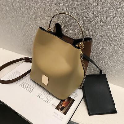 Simple splicing handbag 2019 new summer impingement bucket bag Korean version 100 lap womens bag single shoulder bag oblique satc
Simple splicing handbag 2019 new summer impingement bucket bag Korean version 100 lap womens bag single shoulder bag oblique satc