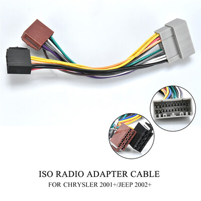 12-007 ISO Radio Wiring Harness Adaptor connector For CHRYSLER 2001 select models For JEEP 2002 select models
12-007 ISO Radio Wiring Harness Adaptor connector For CHRYSLER 2001 select models For JEEP 2002 select models