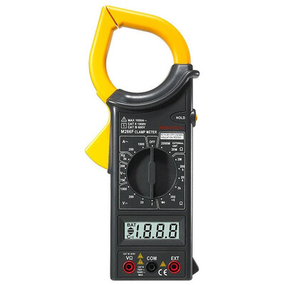 MASTECH M266 Digital AC Clamp Meter ACDC Voltage AC1000A Current Resistance Frequency Tester with temperature measurement
MASTECH M266 Digital AC Clamp Meter ACDC Voltage AC1000A Current Resistance Frequency Tester with temperature measurement