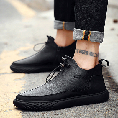 Mens shoes autumn high shoes mens Korean version of the trend of British casual shoes mens Gaobang shoes black wild shoes
Mens shoes autumn high shoes mens Korean version of the trend of British casual shoes mens Gaobang shoes black wild shoes