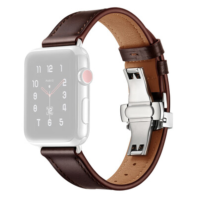 〖Follure〗Butterfly buckle Leather Wrist Watch Strap Band For IWatch Apple Watch 4 40mm BW
〖Follure〗Butterfly buckle Leather Wrist Watch Strap Band For IWatch Apple Watch 4 40mm BW