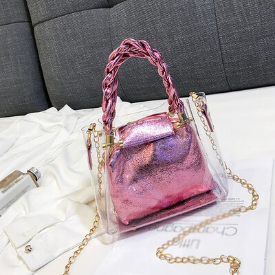 Tailored Fashion Lady Transparent Jelly Wild Woven Portable Messenger Bag Shoulder Bag
Tailored Fashion Lady Transparent Jelly Wild Woven Portable Messenger Bag Shoulder Bag