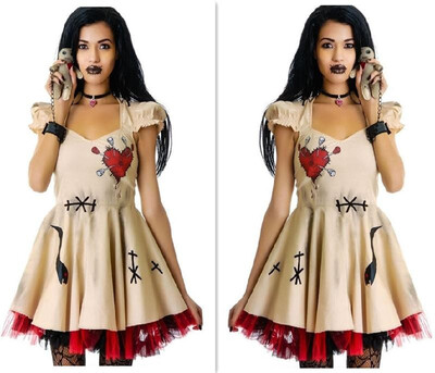 Youchu Amazon print V-neck large swing dress parent-child wear adult Halloween COS clothing AP3686 Beige
Youchu Amazon print V-neck large swing dress parent-child wear adult Halloween COS clothing AP3686 Beige