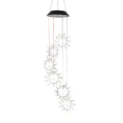 Outdoor Solar Light Yard Garden Home Party Butterfly Dragonfly Moon And Star Sun Snowflake Hanging Decorative Lamp