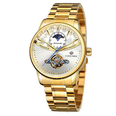 FORSINING 339 Tourbillon Moon Phase Wind-up Movement Mechanical Men Watch Luxury Business Skelenton Male Watch 3ATM Waterproof Wri
FORSINING 339 Tourbillon Moon Phase Wind-up Movement Mechanical Men Watch Luxury Business Skelenton Male Watch 3ATM Waterproof Wri