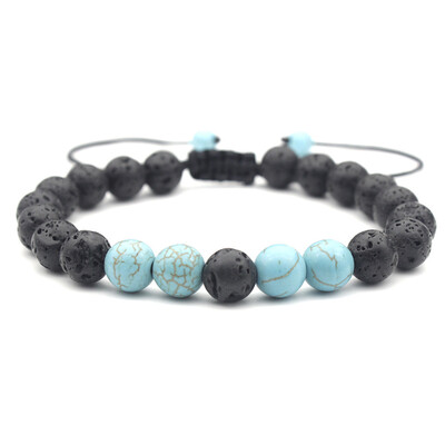 8 mm Natural White Pine Volcanic Rock Adjustable Bracelet Hand Cord Unisex Pair Jewellery Hot Gift
8 mm Natural White Pine Volcanic Rock Adjustable Bracelet Hand Cord Unisex Pair Jewellery Hot Gift