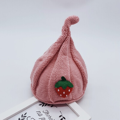 Newborn Cute Autumn Winter Kids Hats Girls Kids Baby Boys Strawberry Pattern Hats Knitted Wool Hemming Caps
Newborn Cute Autumn Winter Kids Hats Girls Kids Baby Boys Strawberry Pattern Hats Knitted Wool Hemming Caps