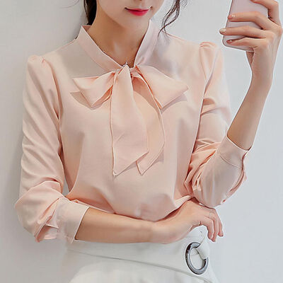 Women Spring Autumn Long &Short Sleeve Solid Shirt Chiffon Bow Bandage Elegant Shirts Blouses
Women Spring Autumn Long &Short Sleeve Solid Shirt Chiffon Bow Bandage Elegant Shirts Blouses