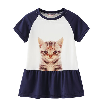 Summer Casual Baby Girls Short Sleeve Animal Cat Pattern Dress Kids Toddler Princess Sundress
Summer Casual Baby Girls Short Sleeve Animal Cat Pattern Dress Kids Toddler Princess Sundress