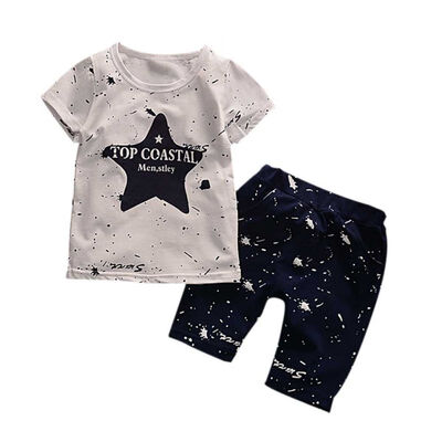 Boys short sleeved T-ShirtsChildren Shorts Baby Boys Summer Clothes Kids Short Sleeve Clothing Set Star Toddler
Boys short sleeved T-ShirtsChildren Shorts Baby Boys Summer Clothes Kids Short Sleeve Clothing Set Star Toddler