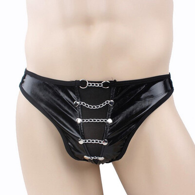 Soft Men Sexy Chain Bikini Briefs Wet Look Sheer Hollow Thongs G-String Knickers
Soft Men Sexy Chain Bikini Briefs Wet Look Sheer Hollow Thongs G-String Knickers