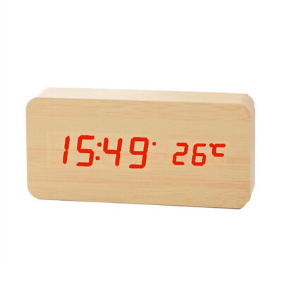 Multifunction Modern Wooden LED Desk Clock Square Sounds Control Digital Alarm Clock With Thermometer Home Decoration
Multifunction Modern Wooden LED Desk Clock Square Sounds Control Digital Alarm Clock With Thermometer Home Decoration