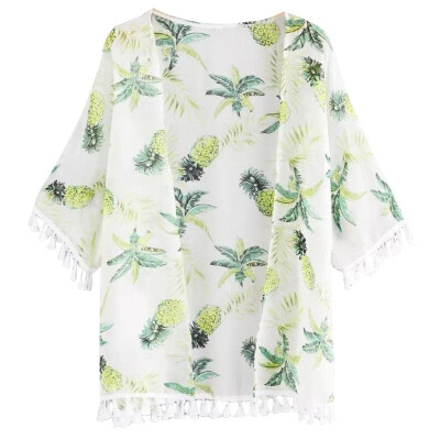 Women Summer Fashion Cardigan Flower Printed Ladies Loose Blouses Kinomo Female Shirts
Women Summer Fashion Cardigan Flower Printed Ladies Loose Blouses Kinomo Female Shirts