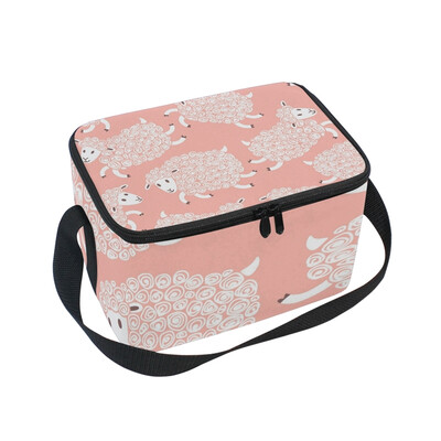 ALAZA Insulated Lunch Box Pink Sheep Lunch Bag for Men Women Portable Tote Bag Cooler Bag
ALAZA Insulated Lunch Box Pink Sheep Lunch Bag for Men Women Portable Tote Bag Cooler Bag