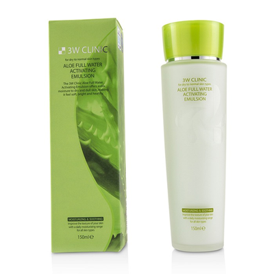 3W CLINIC - Aloe Full Water Activating Emulsion - For Dry to Normal Skin Types 150ml5oz
3W CLINIC - Aloe Full Water Activating Emulsion - For Dry to Normal Skin Types 150ml5oz