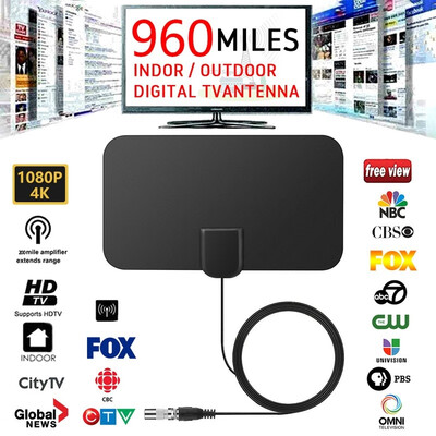 Indoor Free Digital TV Antenna 960 Miles HDTV Antena Mini TV Aerial TV Surf HD TV Fox VHF UHF DVB
Indoor Free Digital TV Antenna 960 Miles HDTV Antena Mini TV Aerial TV Surf HD TV Fox VHF UHF DVB