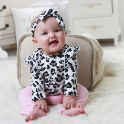 Spring Autumn Babies Clothes for Baby Girl Leopard Printing Long Sleeve Top Trousers Headband Kids 3piece Casual Outfit Set
Spring Autumn Babies Clothes for Baby Girl Leopard Printing Long Sleeve Top Trousers Headband Kids 3piece Casual Outfit Set