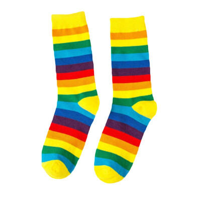 Creative Fashion Japanese Harajuku Tide Socks Prepy Style Striped Rainbow Funny Socks Women Cotton Hip Hop Socks
Creative Fashion Japanese Harajuku Tide Socks Prepy Style Striped Rainbow Funny Socks Women Cotton Hip Hop Socks