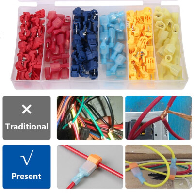 120360 Pieces of Quick Splicing Wire Terminal T-shaped Faucet Self Peeling Nylon Full Insulation Male Quick Disconnect Kit
120360 Pieces of Quick Splicing Wire Terminal T-shaped Faucet Self Peeling Nylon Full Insulation Male Quick Disconnect Kit