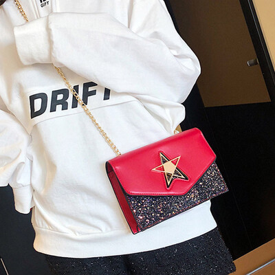 2019 bags for women 2019 Fashion Cute Personality Pentagram Decor Sequined All-match Casual Shoulder Bag
2019 bags for women 2019 Fashion Cute Personality Pentagram Decor Sequined All-match Casual Shoulder Bag