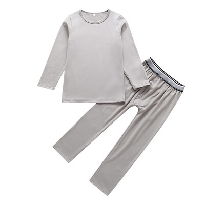 Autumn Winter Casual Children Solid Color Long Sleeve Pajama Suit Kids Two-piece Outfit Set
Autumn Winter Casual Children Solid Color Long Sleeve Pajama Suit Kids Two-piece Outfit Set
