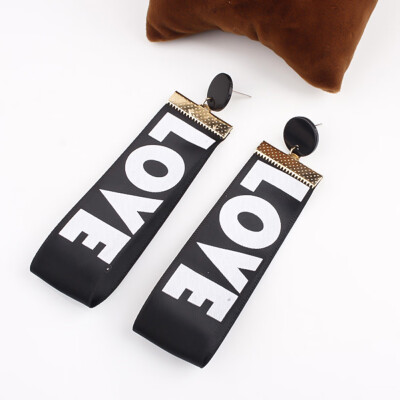 Personality English Alphabet LOVE Fabric Stud Earrings Letter Love Earrings Charms Valentines Day Gift
Personality English Alphabet LOVE Fabric Stud Earrings Letter Love Earrings Charms Valentines Day Gift