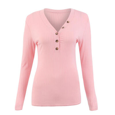Sexy V Neck Button Knitted Sweaters Tops Fashion Autumn Winter Women Long Sleeve Sweater Casual Solid Female Pullovers Tops
Sexy V Neck Button Knitted Sweaters Tops Fashion Autumn Winter Women Long Sleeve Sweater Casual Solid Female Pullovers Tops