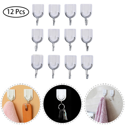 Gobestart Strong Adhesive Hook Wall Door Sticky Hanger Holder Kitchen Bathroom White 12PCS
Gobestart Strong Adhesive Hook Wall Door Sticky Hanger Holder Kitchen Bathroom White 12PCS