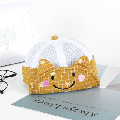 Summer new cute cartoon smiley dual-use mesh cap sun hat cotton infant cap for 0-24m
Summer new cute cartoon smiley dual-use mesh cap sun hat cotton infant cap for 0-24m