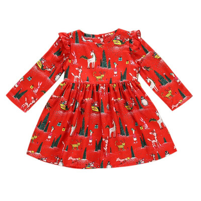 New Autumn Casual Baby Girls Long Sleeve Christmas Cartoon Print Dress Kids Princess Pageant Dresses Cotton Fashion Clothes
New Autumn Casual Baby Girls Long Sleeve Christmas Cartoon Print Dress Kids Princess Pageant Dresses Cotton Fashion Clothes