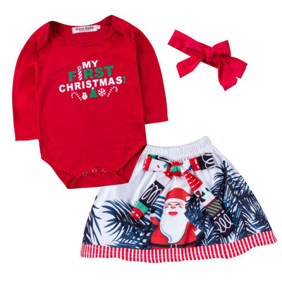 3pcsset Christmas Childrens Clothing New Girl Baby Red Long-Sleeved Rompers Skirt Headband 3-piece
3pcsset Christmas Childrens Clothing New Girl Baby Red Long-Sleeved Rompers Skirt Headband 3-piece